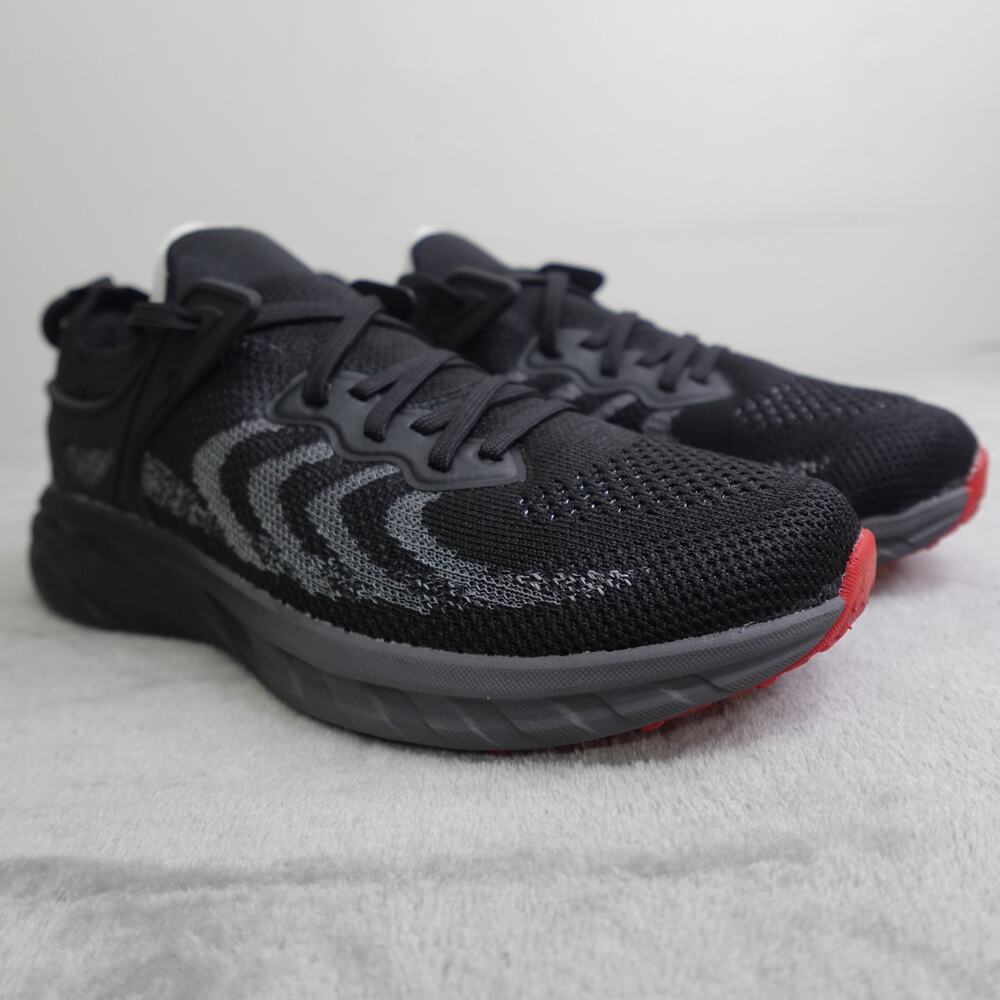 New Athletic Works Toddler Kids Knit Cage Black Sneakers/Shoes Size 5 Youth/BB